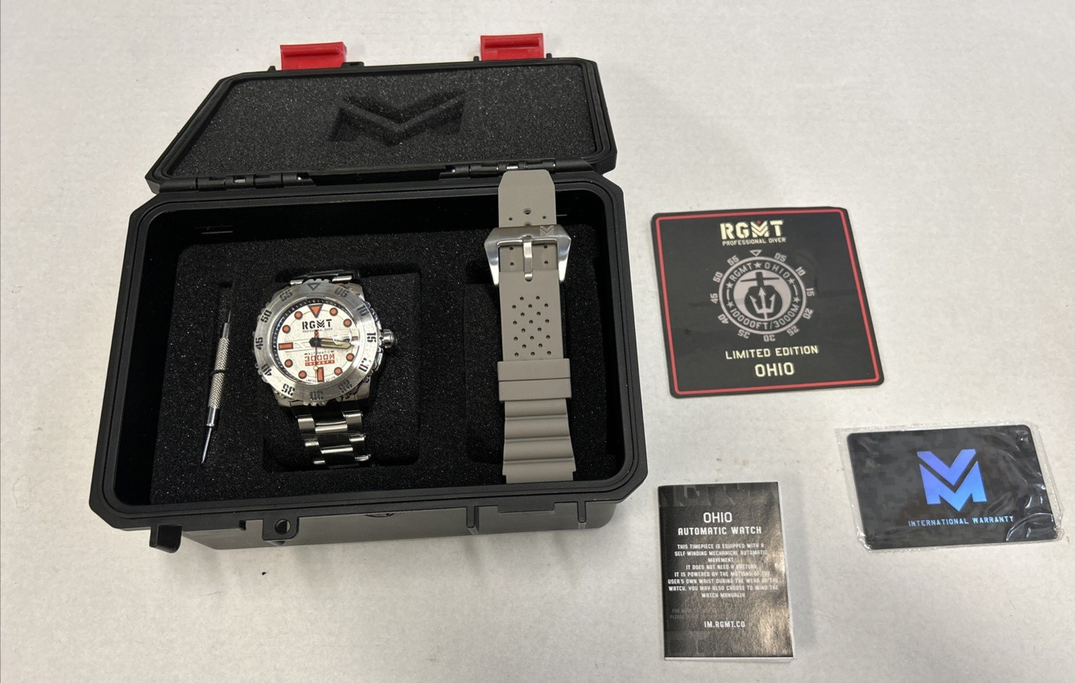 RGMT Ohio RG-8034-0B Limited Edition 58/100 Automatic Smokey White