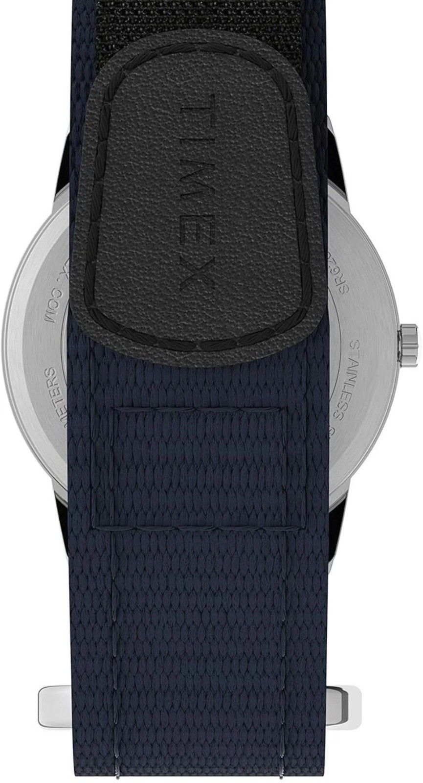 Timex Men’s Watch Easy Reader Silver Quartz Case Black Strap – TW2U85000 (New)