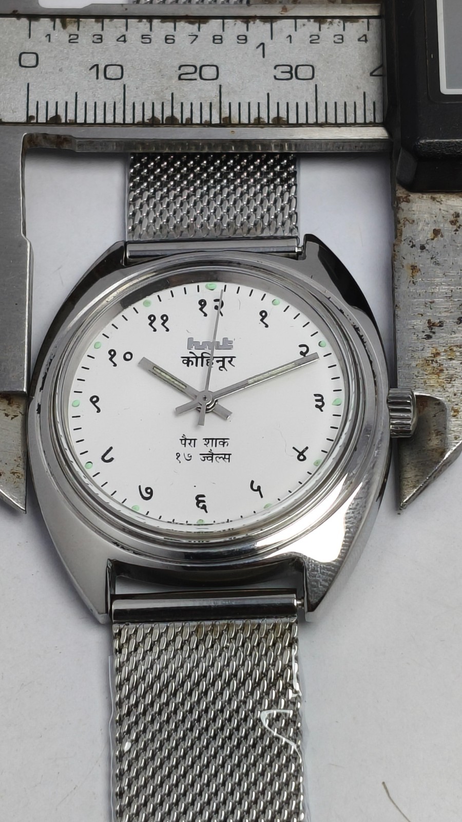 HMT Kohinoor Devnagri Hand Winding Wrist Watch For Men’s In Working Condition