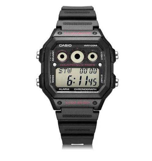 Casio Digital Watch AE-1300WH Series Multifunctional Waterproof 100 m (10 ATM)