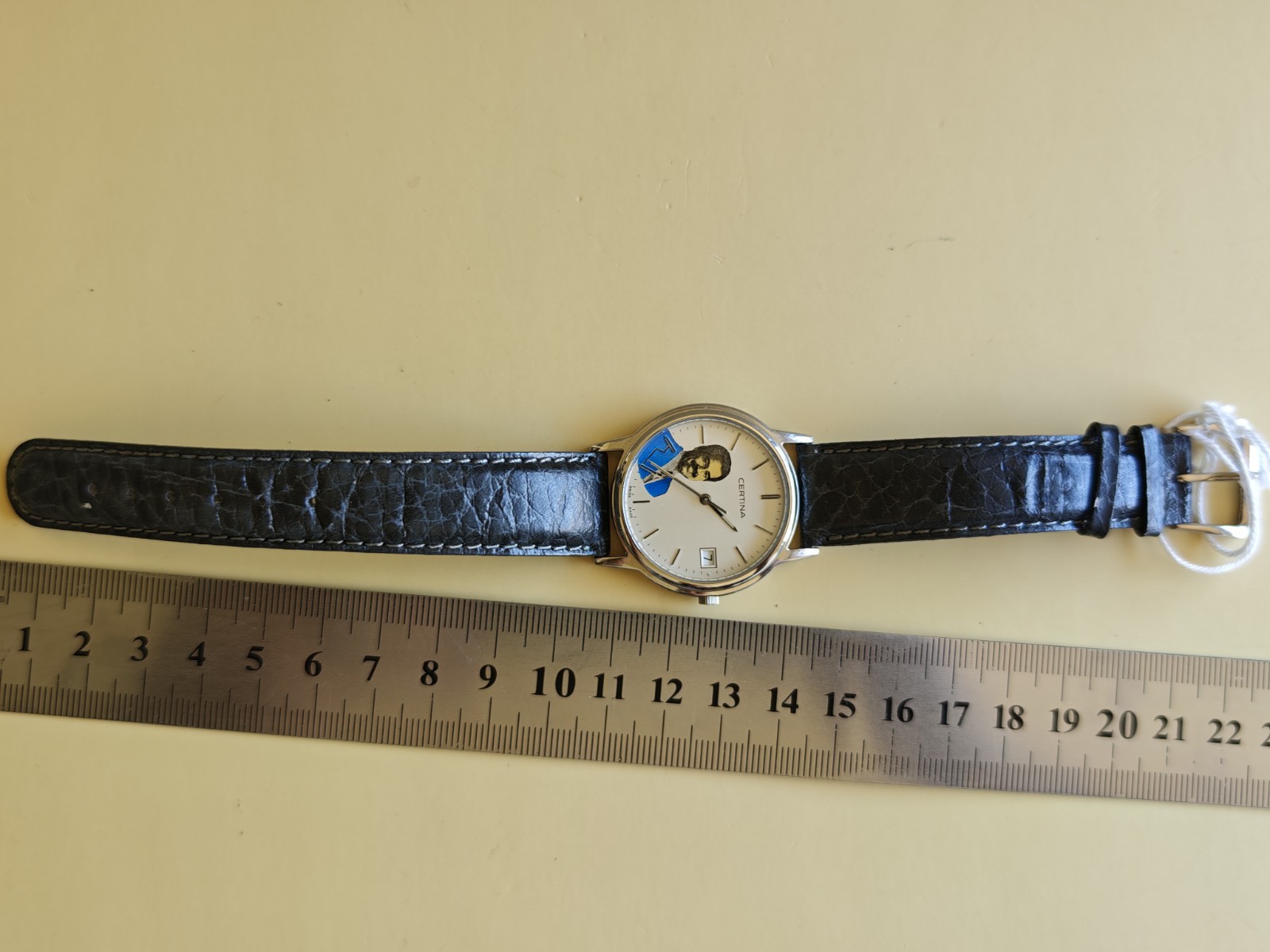 Automatic CERTINA President Saddam Hussein Iraq Watch Men White Dial SS R35