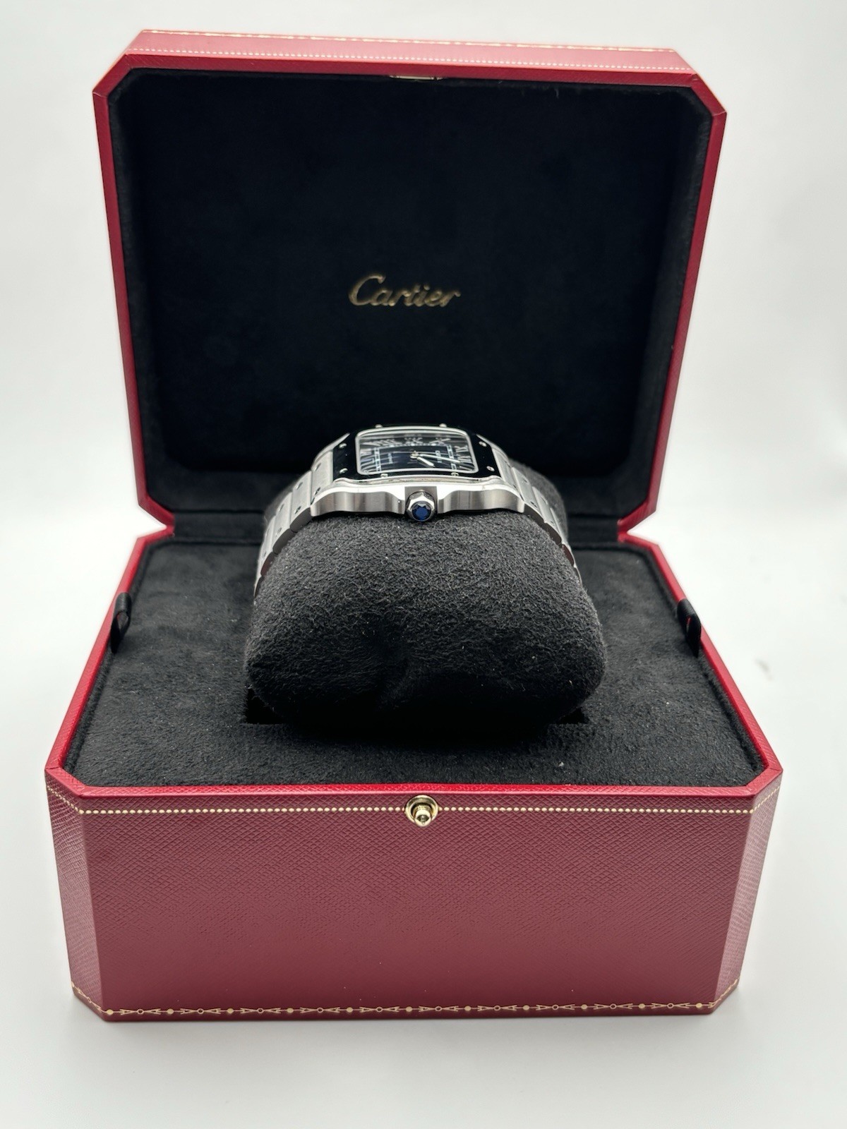 2025 Cartier Santos Blue Dial Large Size WSSA0071 Elegant