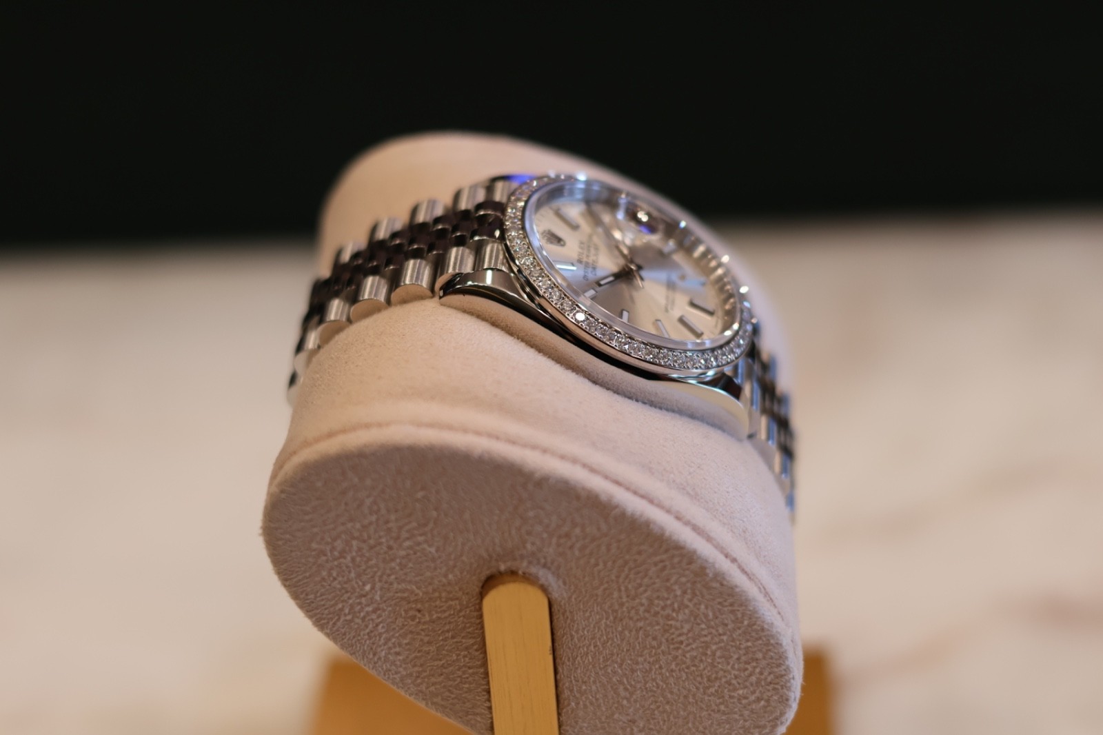 Rolex Datejust 36 Stainless Steel Factory Diamond bezel 126284RBR Jubilee