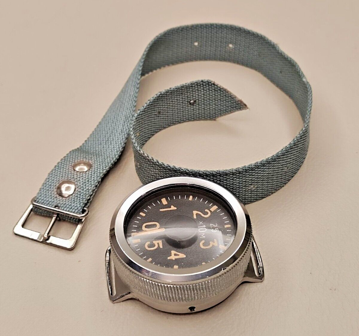 Diver with depth gauge 1988 Military diving wristwatch G-5 USSR No. 584