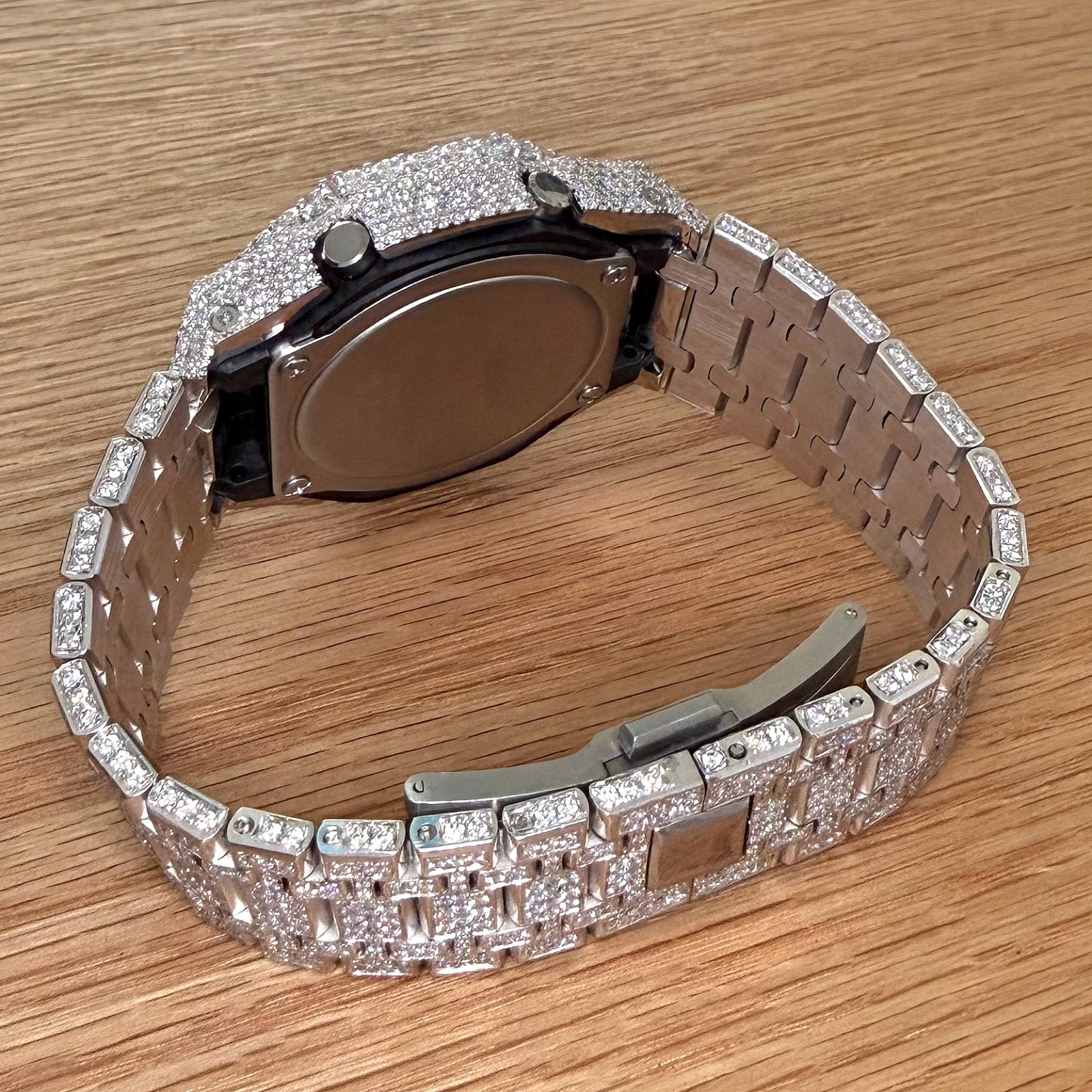 32CTW Authentic Casio G Shock GA2100 VVS1 Moissanite Bust Down Watch