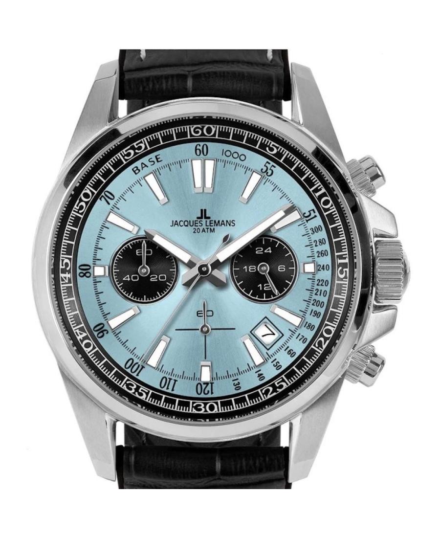 JACQUES LEMANS Men Analog Quartz Casual Watch Classic Dress Waterproof