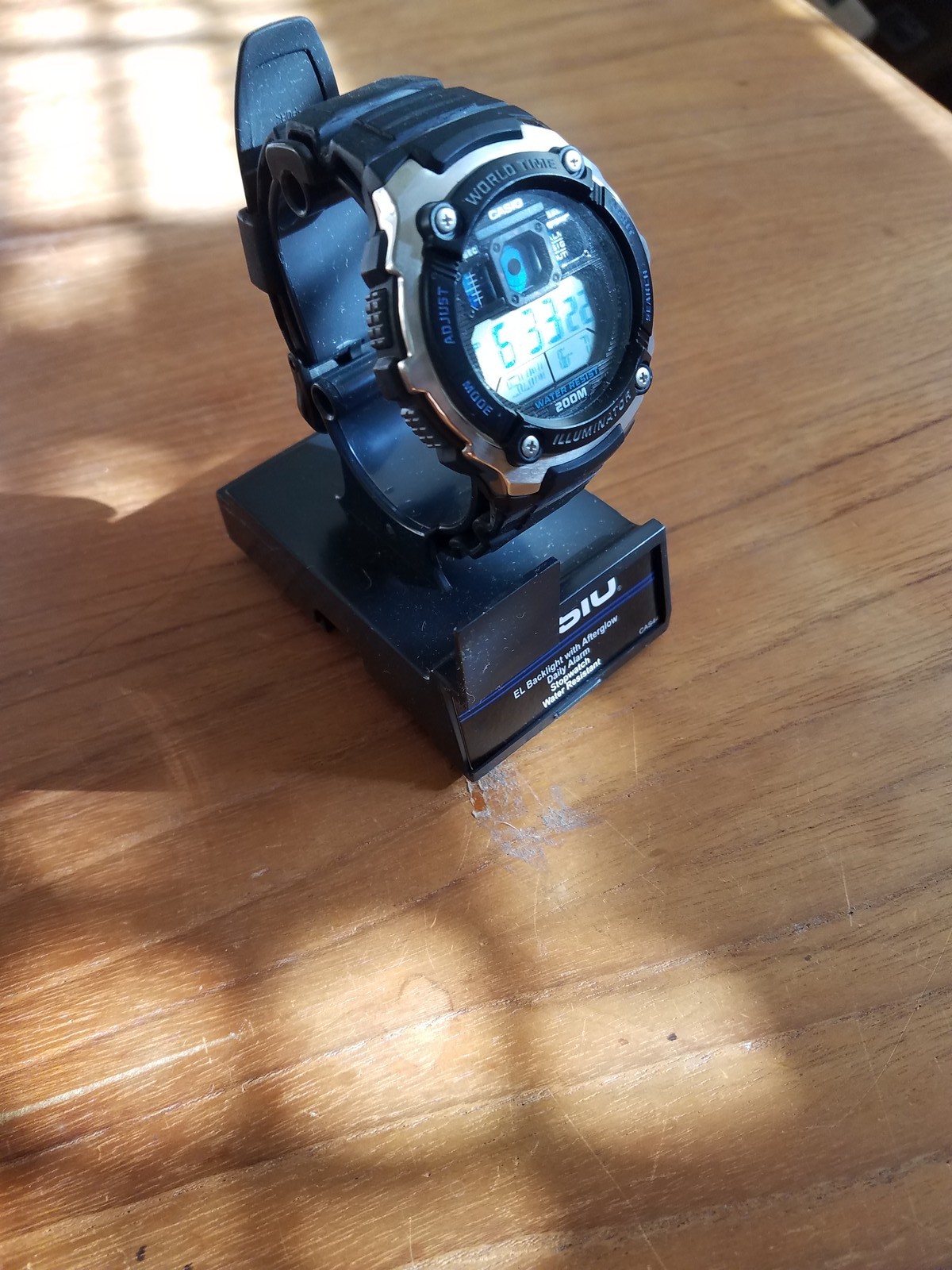 Casio AE2000W-1AV Sport Digital-10 Year Battery-World Time (Model: