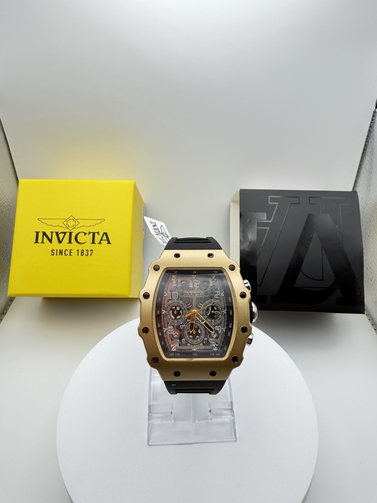 Invicta Cobra Kai Nitro Gen 69698 Men’s Chronograph Watch Gold Black 43mm