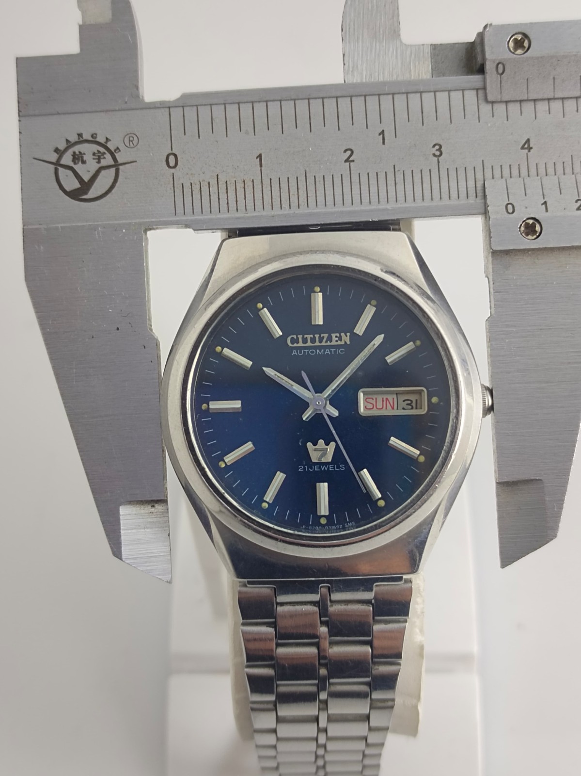 Lot of 2 Citizen Vintage Automatic Day/Date Men’s ss Japan Made Wrist Watches