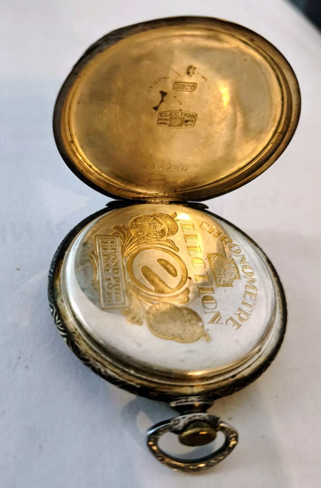 Grand Prix ELECTION CHRONOMETRE 16 jewels Solve 800 Art Deco non running