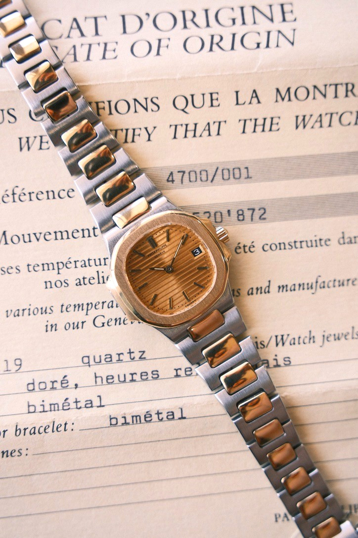 1981 Patek Philippe Nautilus 4700/1JA Two-Tone Ladies Watch (Original Papers)