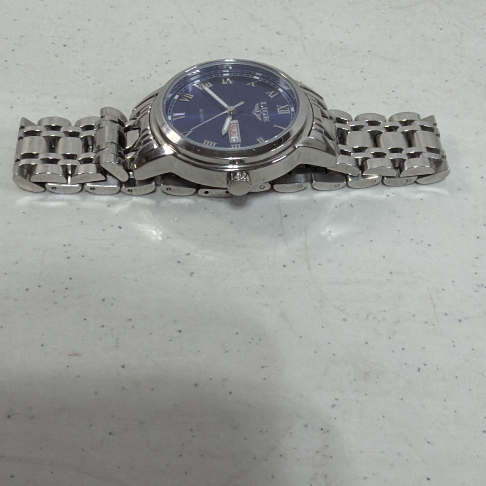 Lige 1853 Dream Men’s Watch Water Resistent Stainless Day And Date New Battery