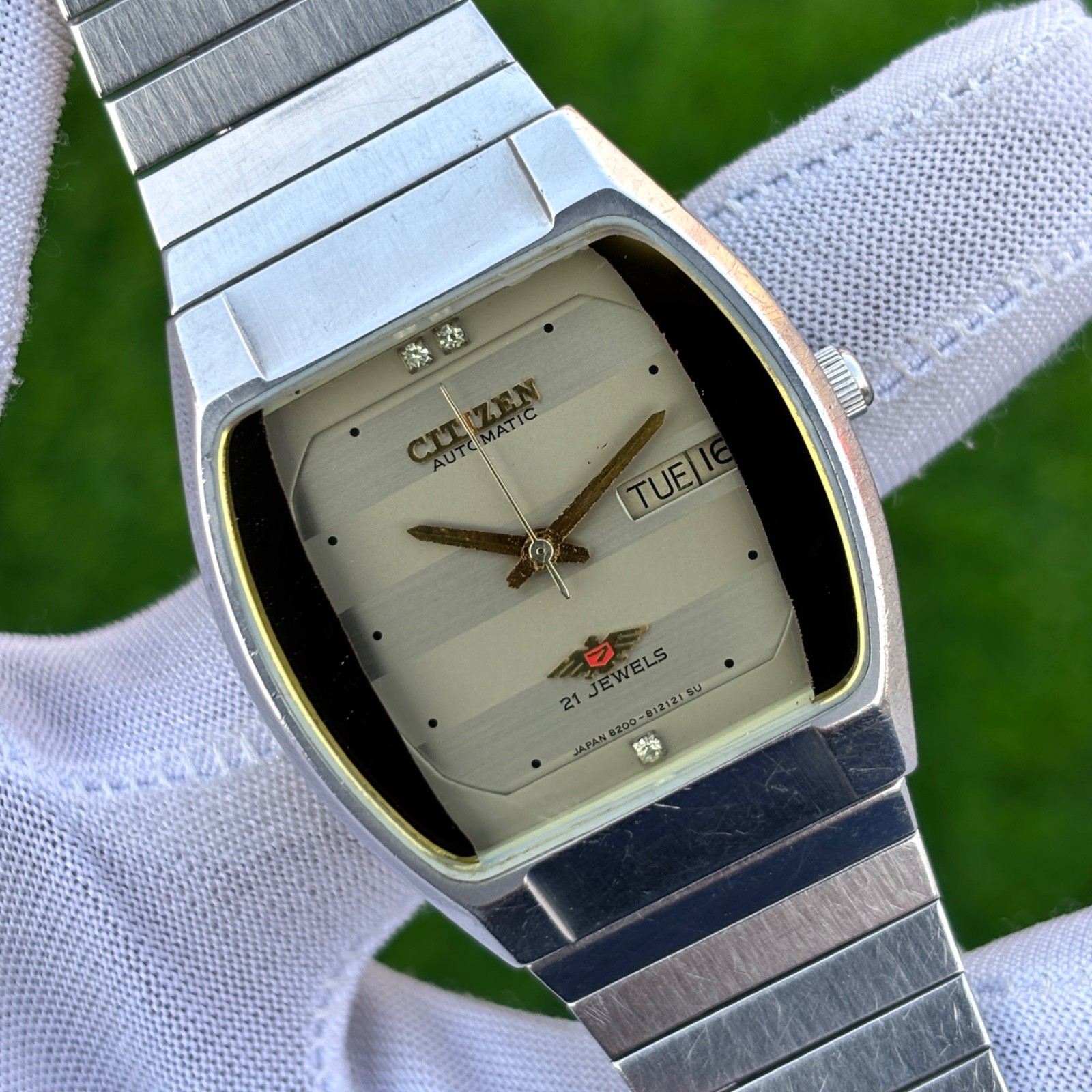 Vintage Citizen Dress Formal 7 Eagle Automatic Japan Made Men’s Watch 4-823460
