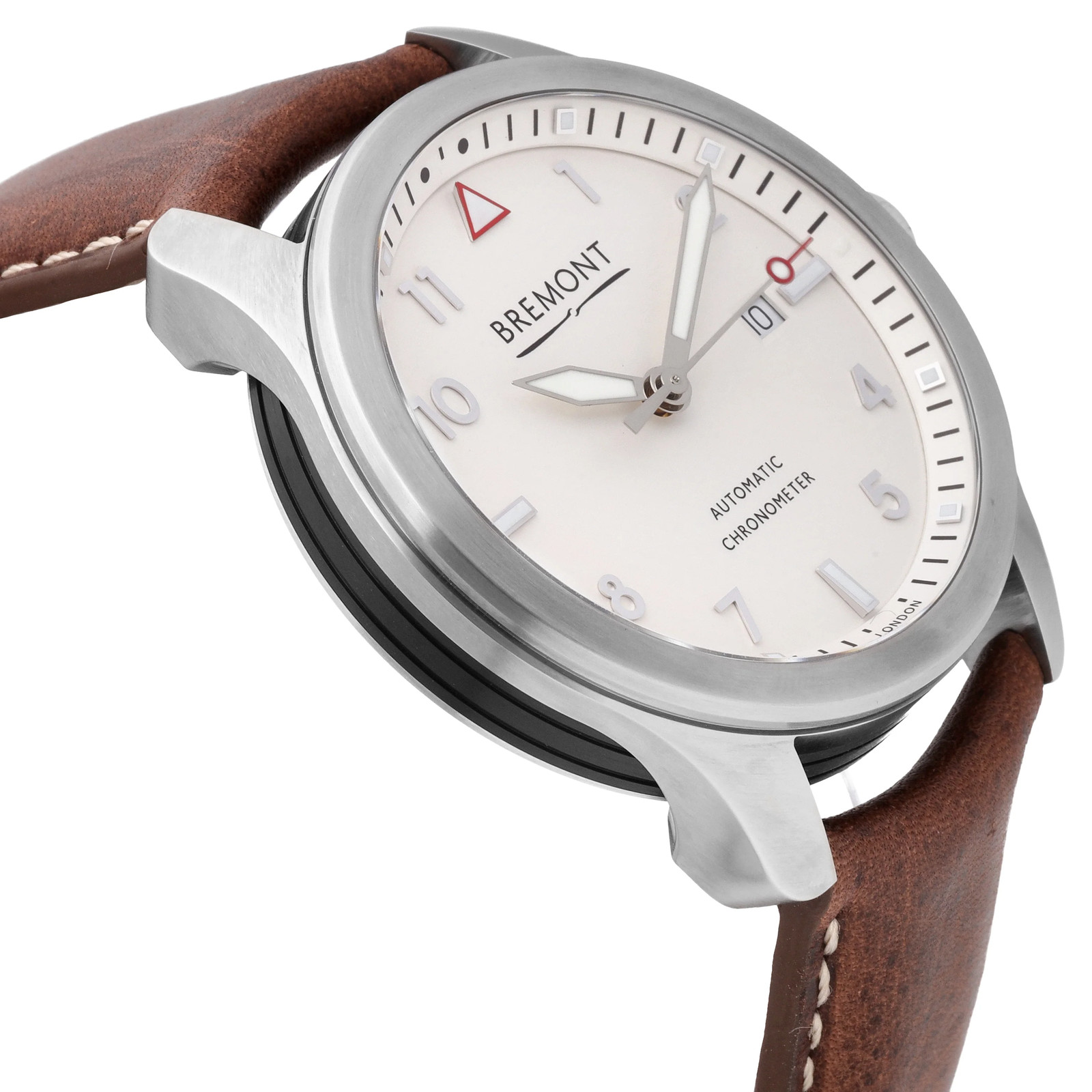 Bremont Solo 43 Stainless Steel White Dial 43mm Automatic Mens SOLO43-WS-R-S