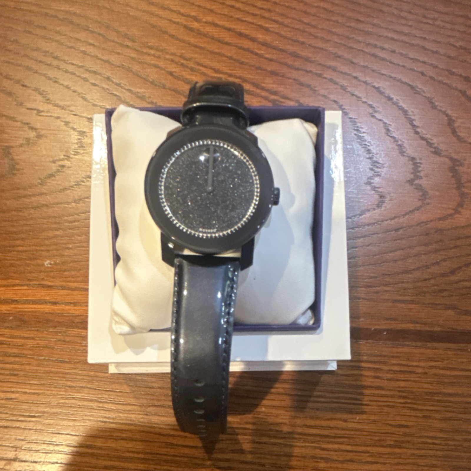MOVADO Bold Purple/ Blue Women’s Watch 41mm Blue Glitter Dial Stainless Steel