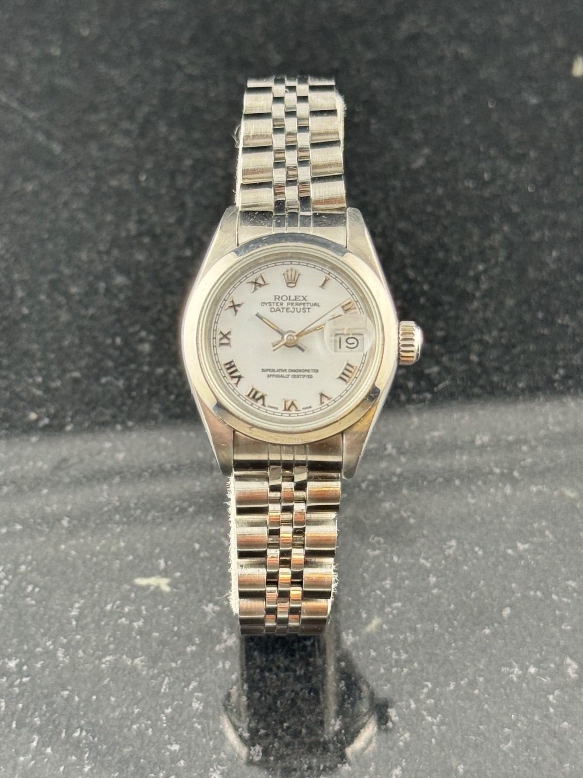 Rolex Oyster Perpetual 69160 Datejust Jubilee Roman Dial Box Paper Serviced