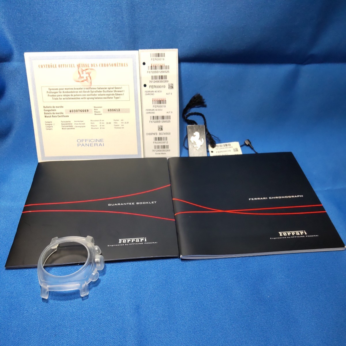 Officine Panerai Ferrari 40mm Case Bezel & Crown Guard From Japan
