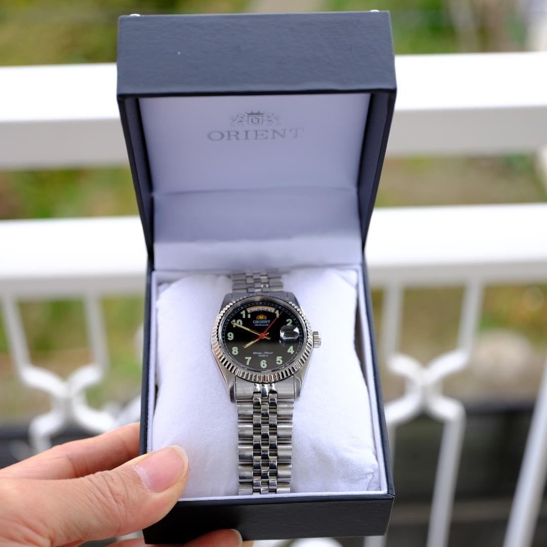 ORIENT PRESIDENT DAY DATE AUTOMATIC WATCH OVERHAULED RARE VINTAGE MODEL
