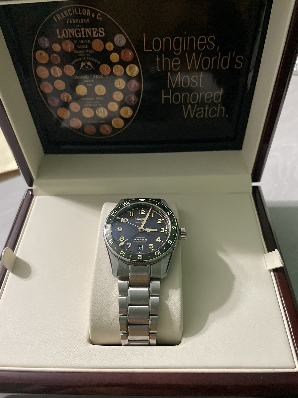 Longines Spirit Zulu Time 39mm Anthracite Dial GMT Men’s Watch L38024636
