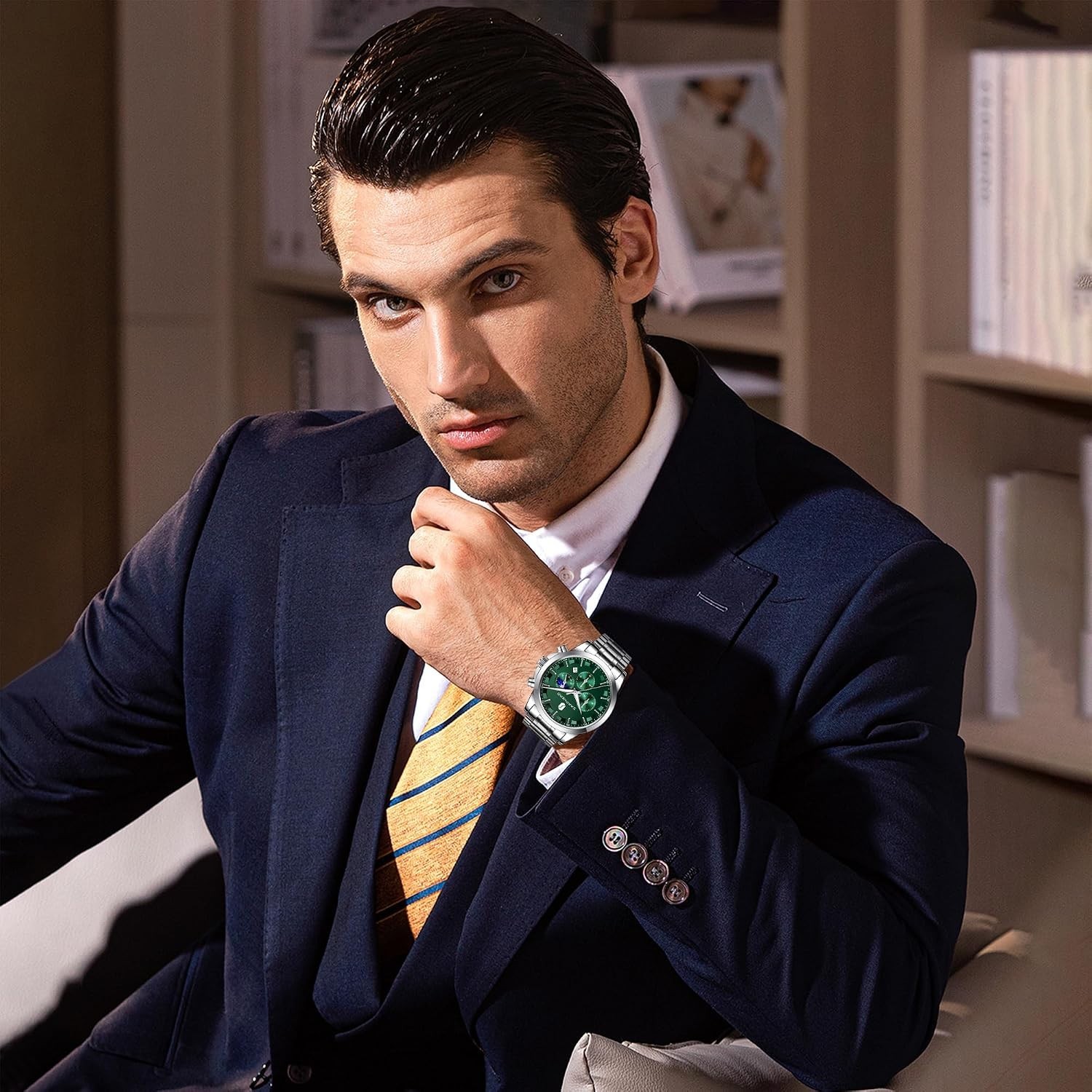 Luxurious Men’s Wrist Watch – Chronograph Style, Waterproof & Elegant Design