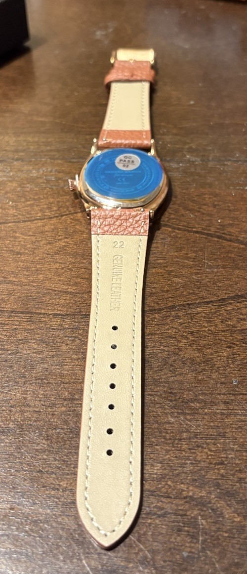 Hannah Martin 40mm Rose Gold Quartz Watch 7mm Thin Homage To Berneron Mirage