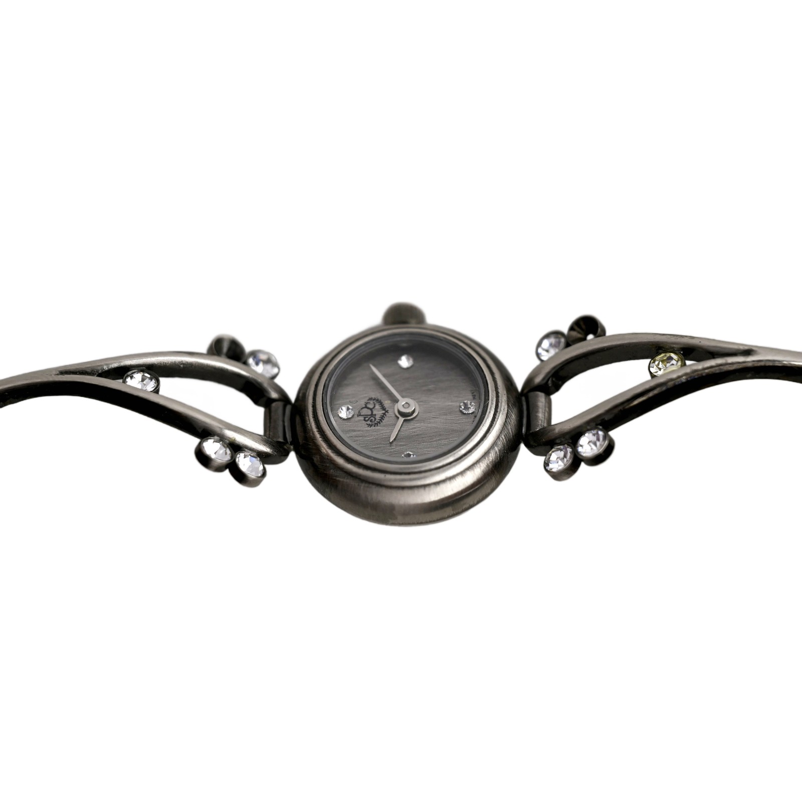 Paris Sport Club Ladies Silver Watch Crystal Bracelet Gray Dial Decorative Links