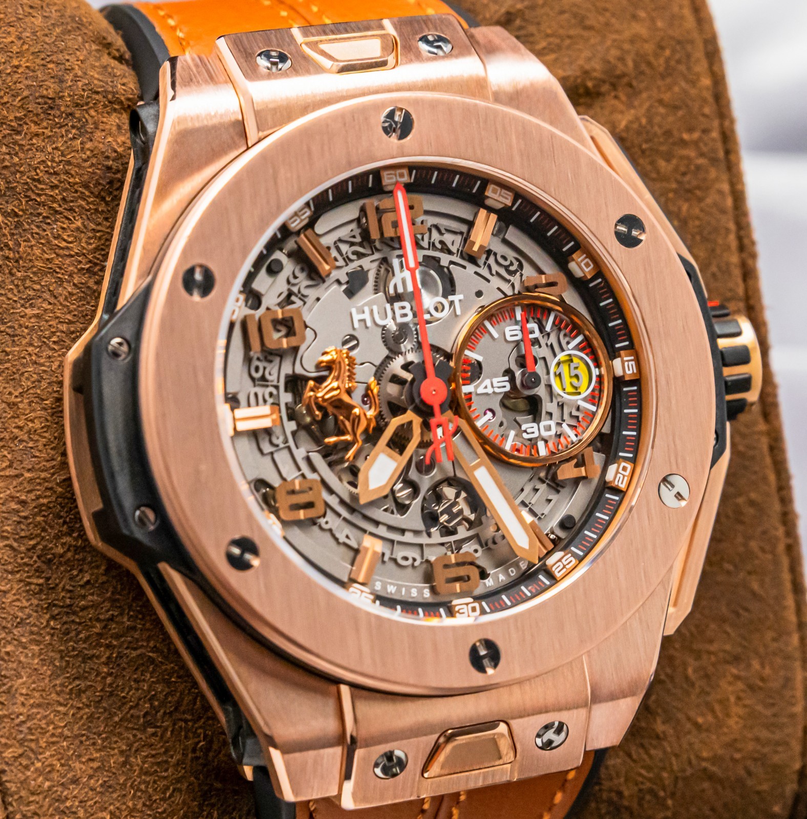 Hublot Big Bang Unico Ferrari King Gold $46K MSRP Limited 45mm 401.OX.0123.VR