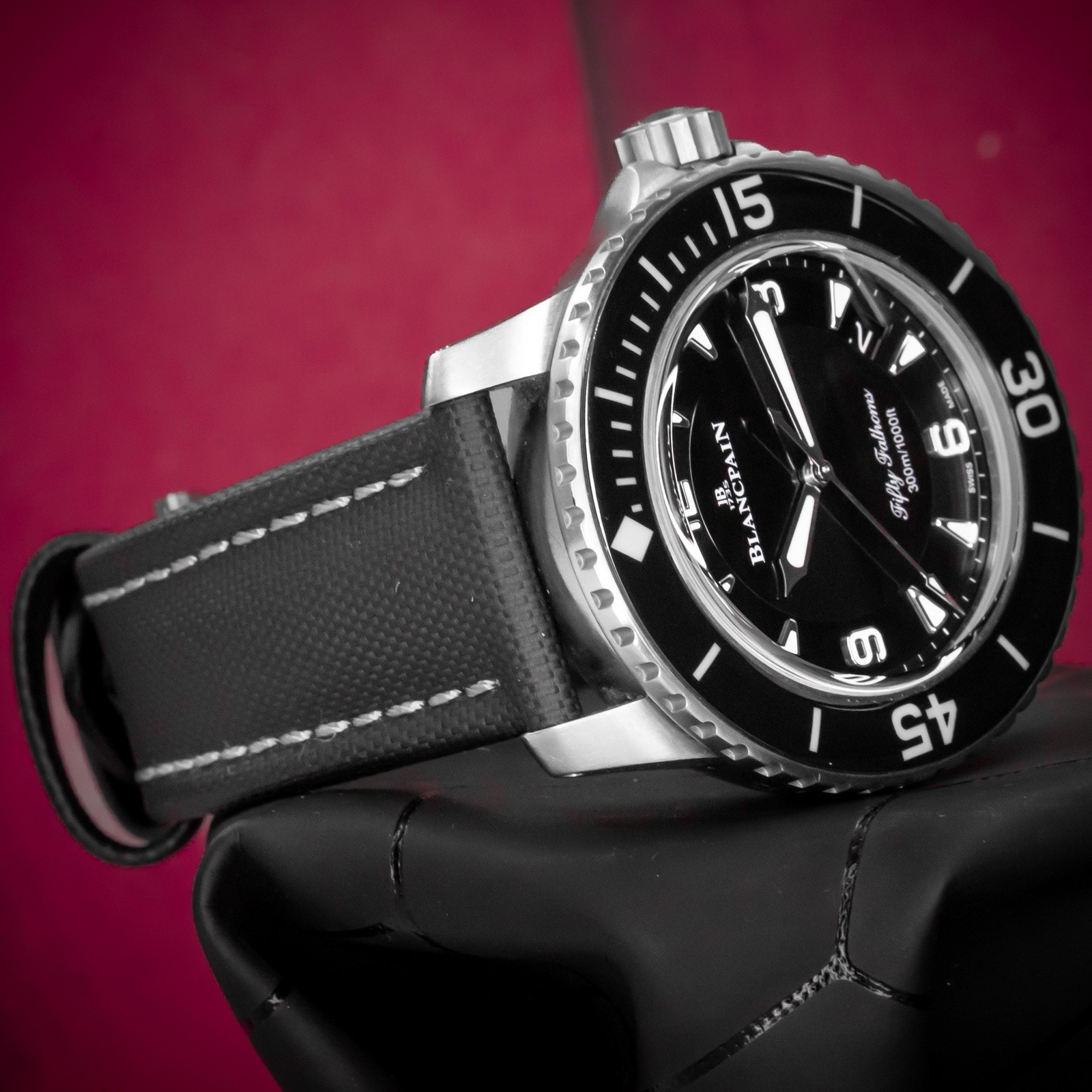 2023 Blancpain Fifty Fathoms Titanium Auto 45mm Black Dial Watch 5015-12B30-B52A