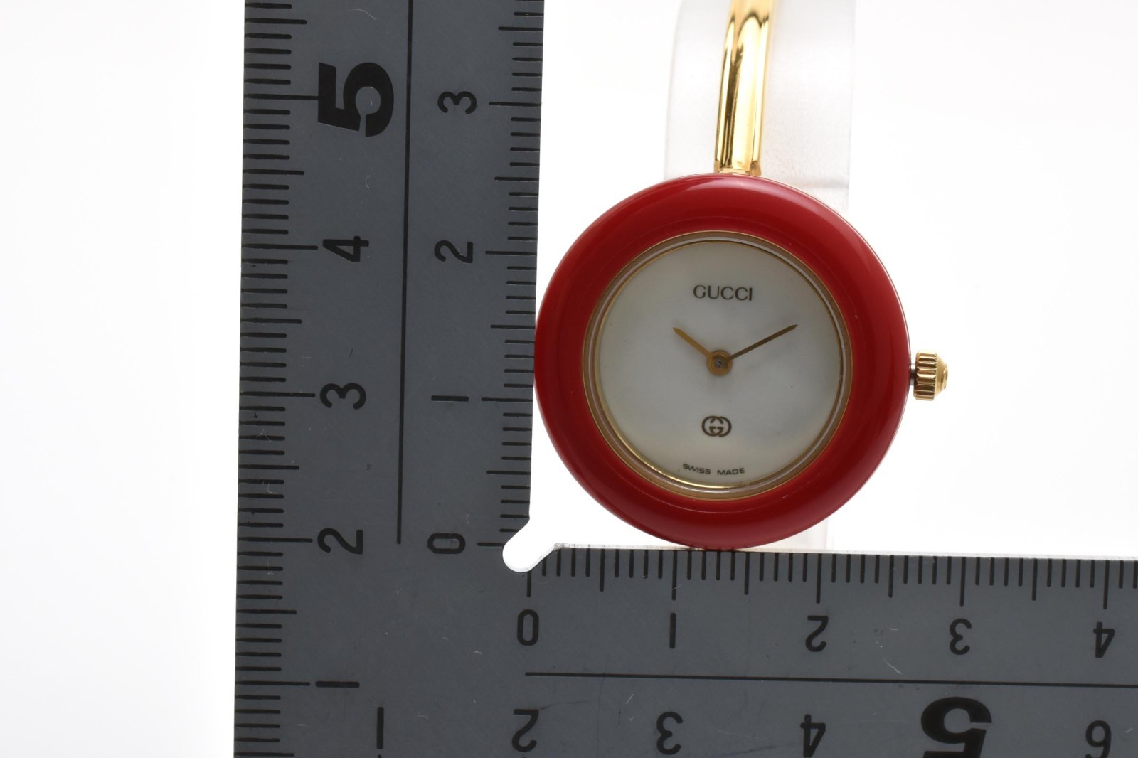 GUCCI Change Bezel 11/12.2 1100L Gold Vintage Quartz Woman’s Watch with Box