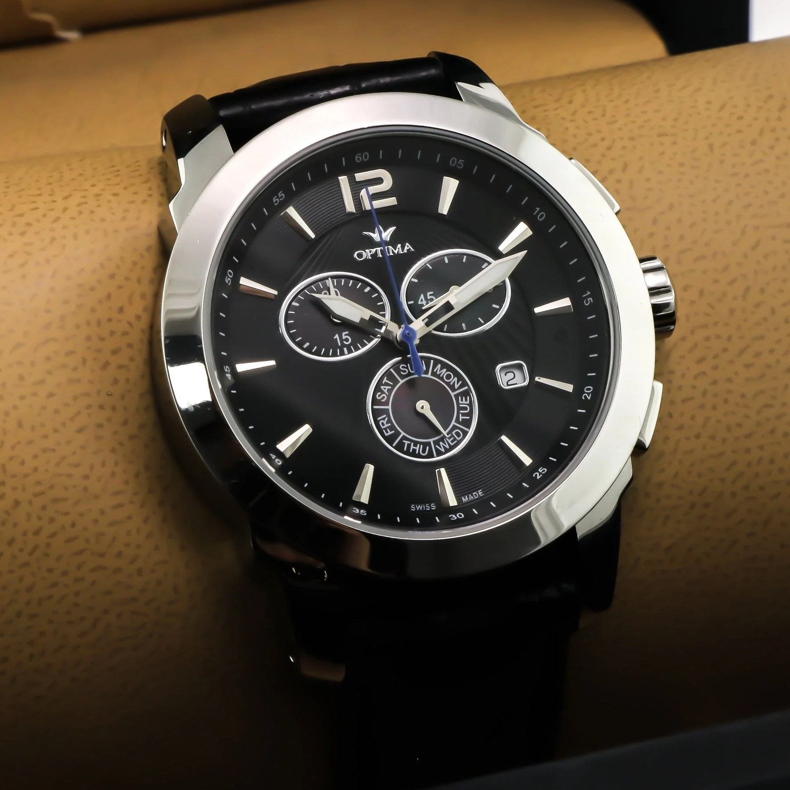 Optima – Swiss Chronograph – OSC391-SL-3 Swiss Ronda 46 mm OSC391 30 m (3 ATM