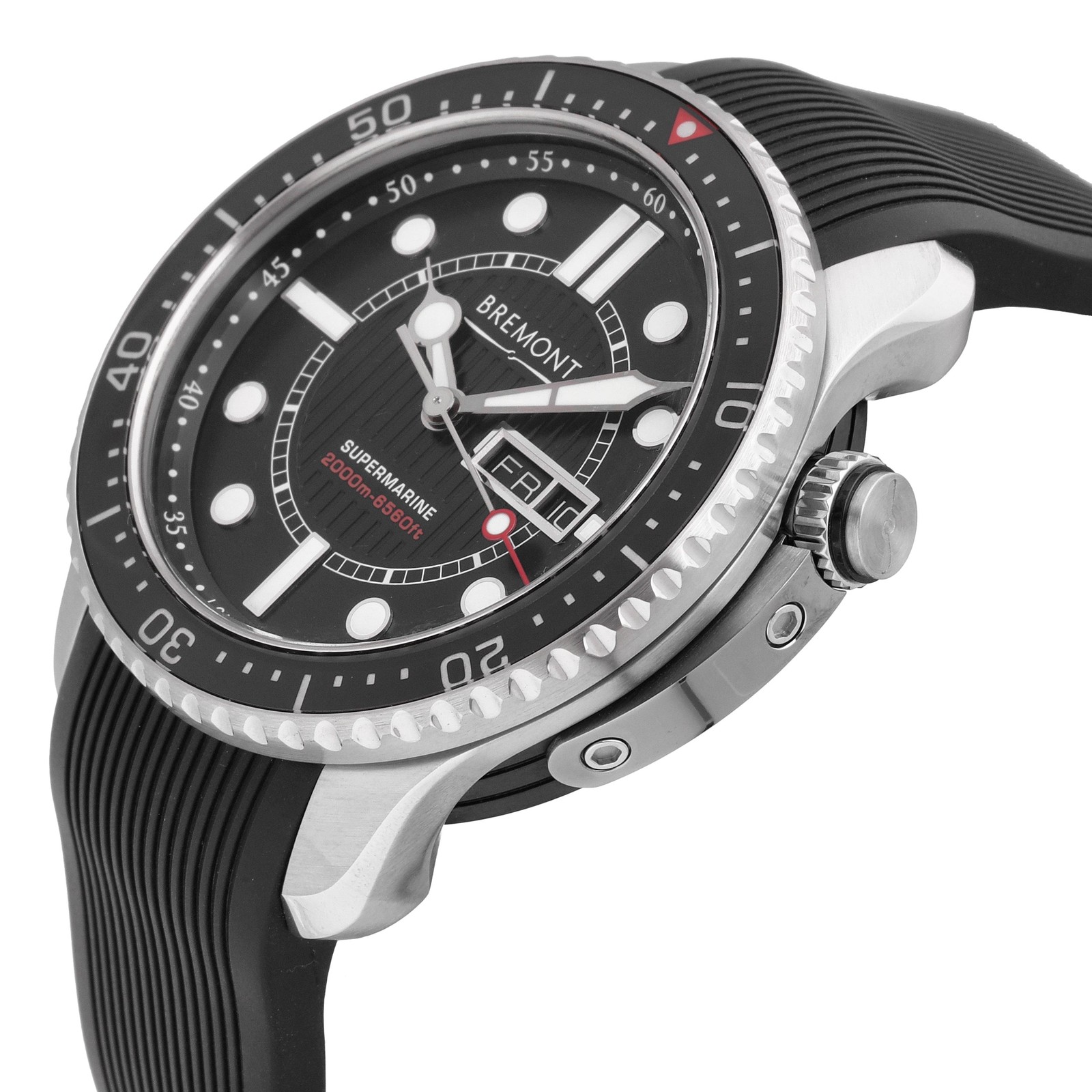 Bremont S2000 Stainless Steel Black Dial 45mm Automatic Men’s Watch S2000-BK-S