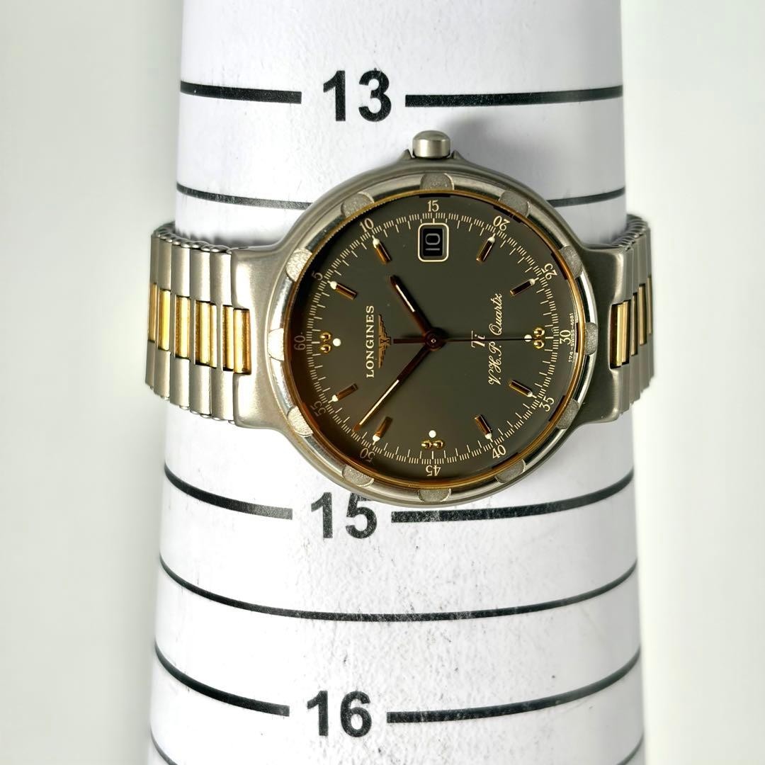 [Near Mint w/Box Links] Longines Conquest Ti VHP Titanium Men’s Gold Gray Dial