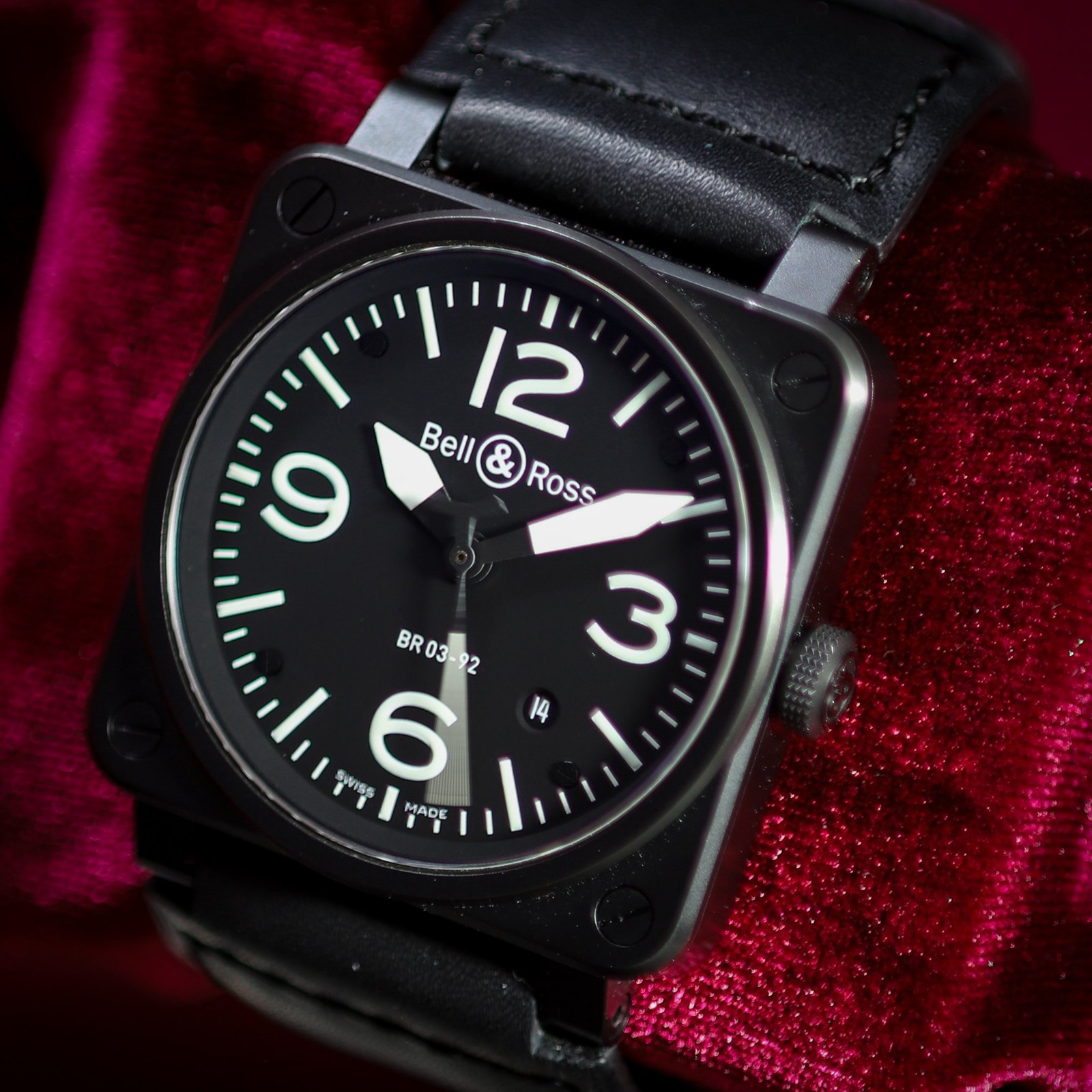 Bell & Ross BR03-92-S Matte Black Automatic 42MM Full Set
