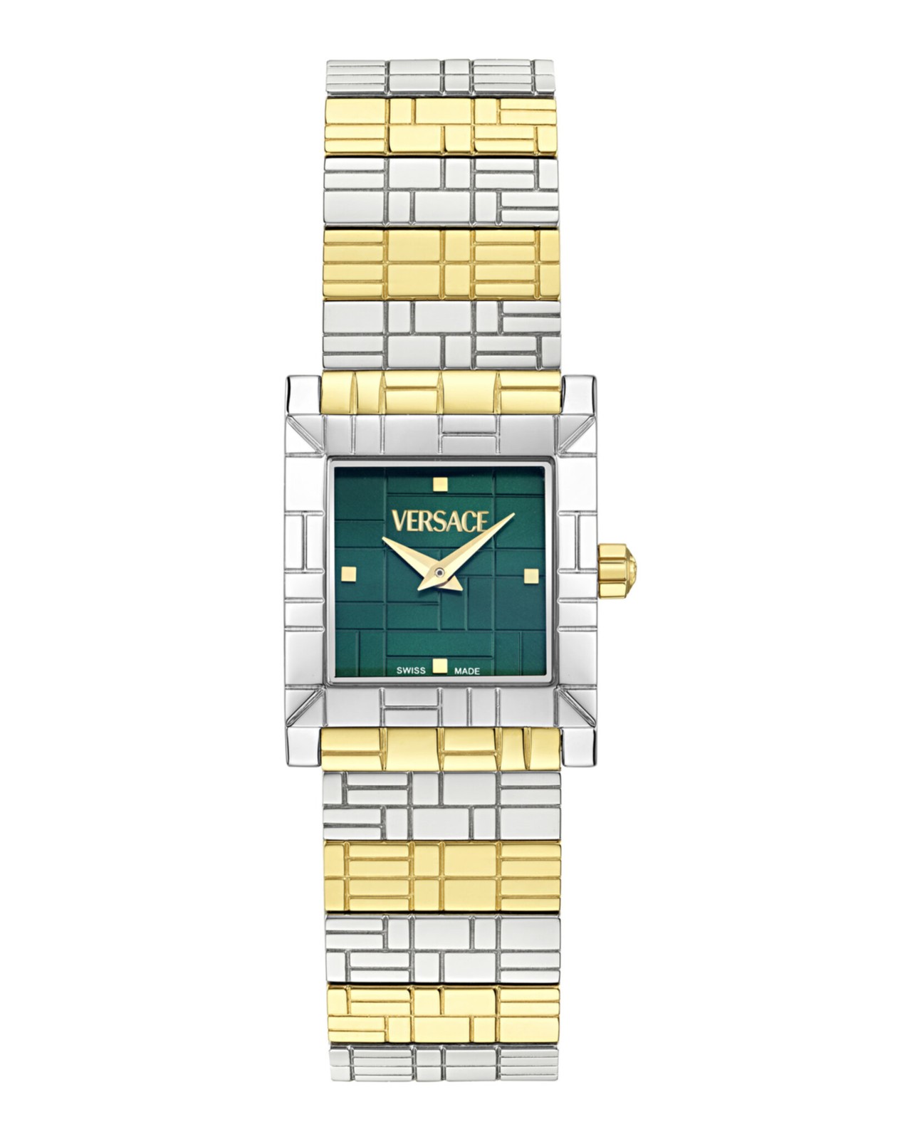 Versace Womens Two Tone 22mm Bracelet Fashion Watch