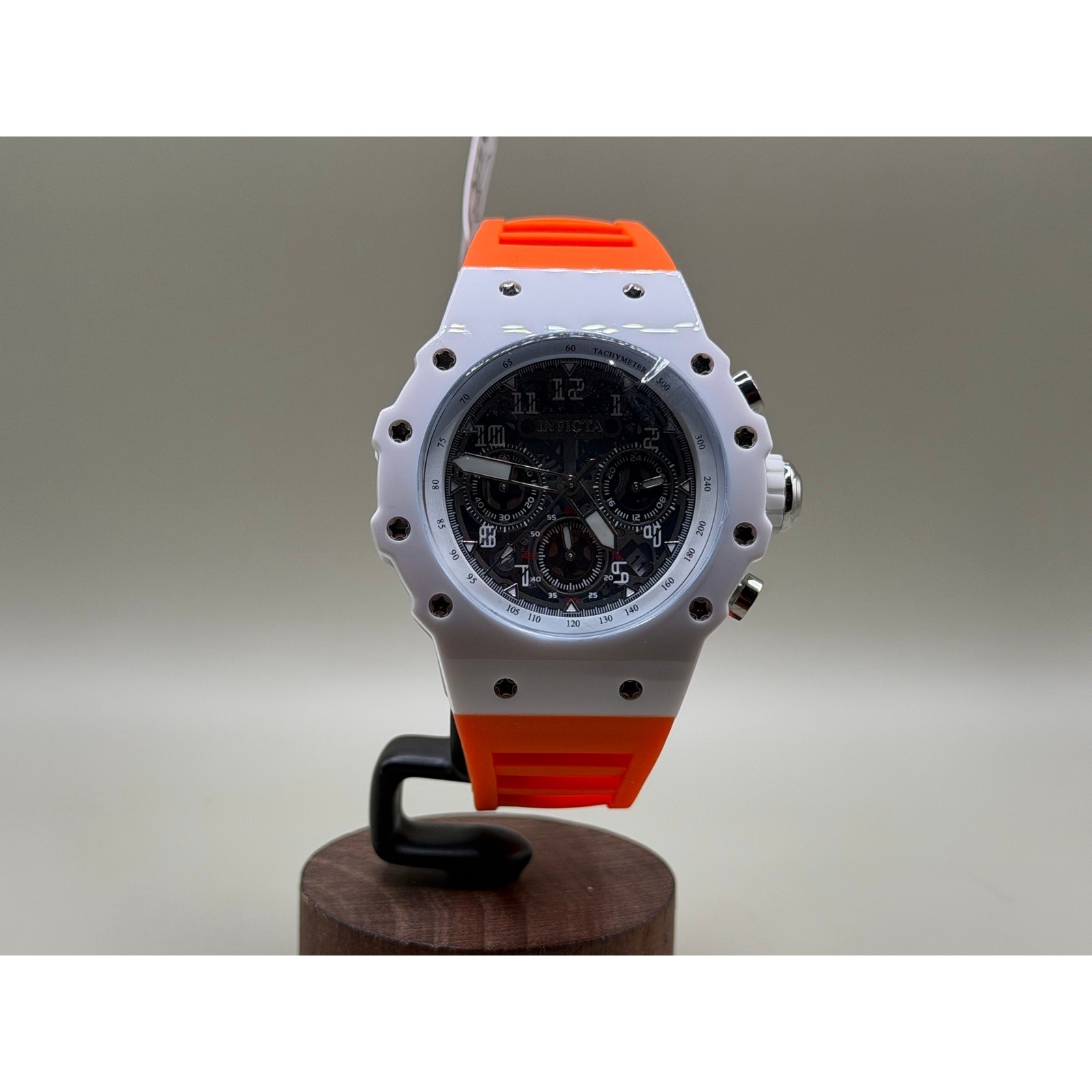 Invicta Vaulthan Racing Orange White Men’s Watch 44mm New In Box