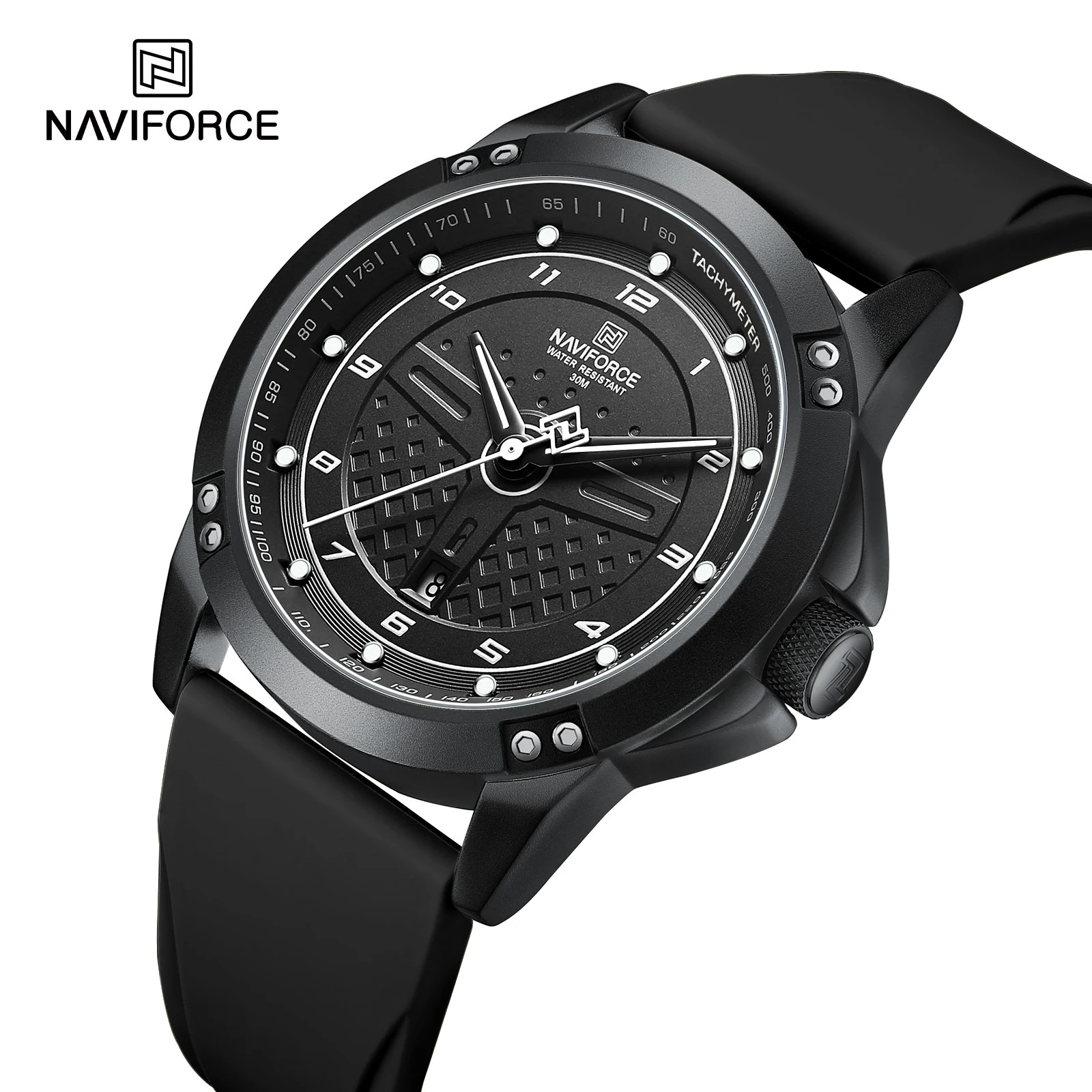 Men’s Casual Quartz Watch Sport Waterproof Silicone Strap Luminous Wristwatch
