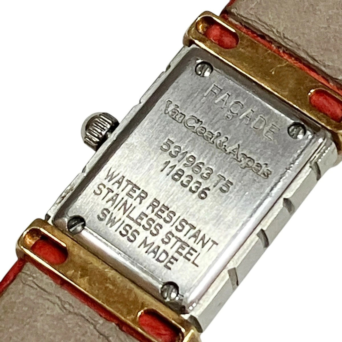 Van Cleef & Arpels Facade 531963T5 Stainless Steel 13.8mm White Dial #WPW821