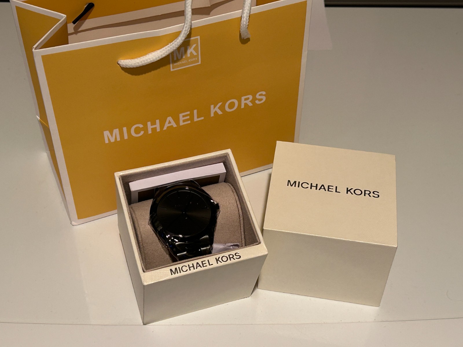 Michael Kors MK8507 Slim Runway 44mm Mens Watch – Black