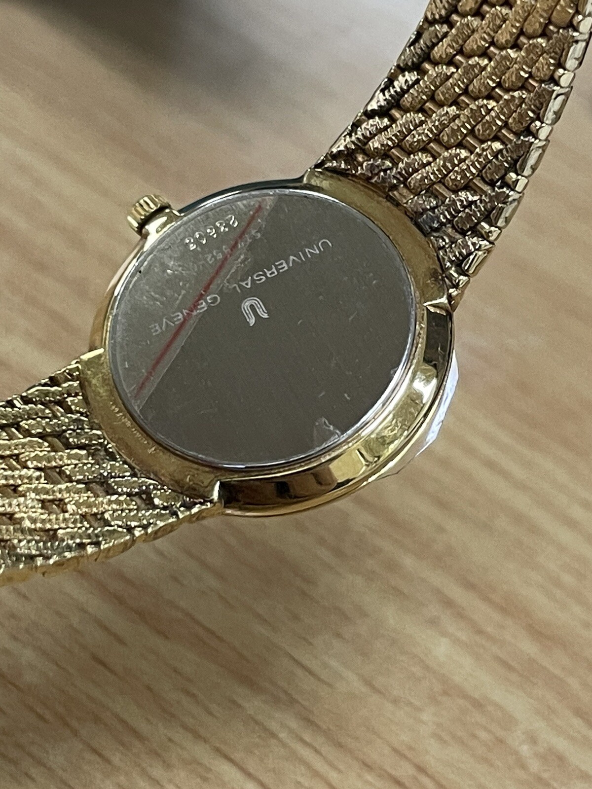 SWISS UNIVERSAL President Saddam Hussein Iraq Photo Dial Watch LADY Size R