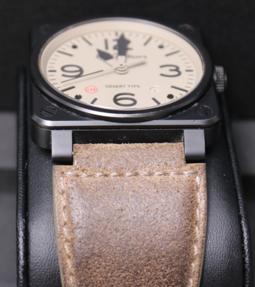 Bell & Ross BR03-92 Desert Type 42mm Matte Black Ceramic Automatic Date Watch