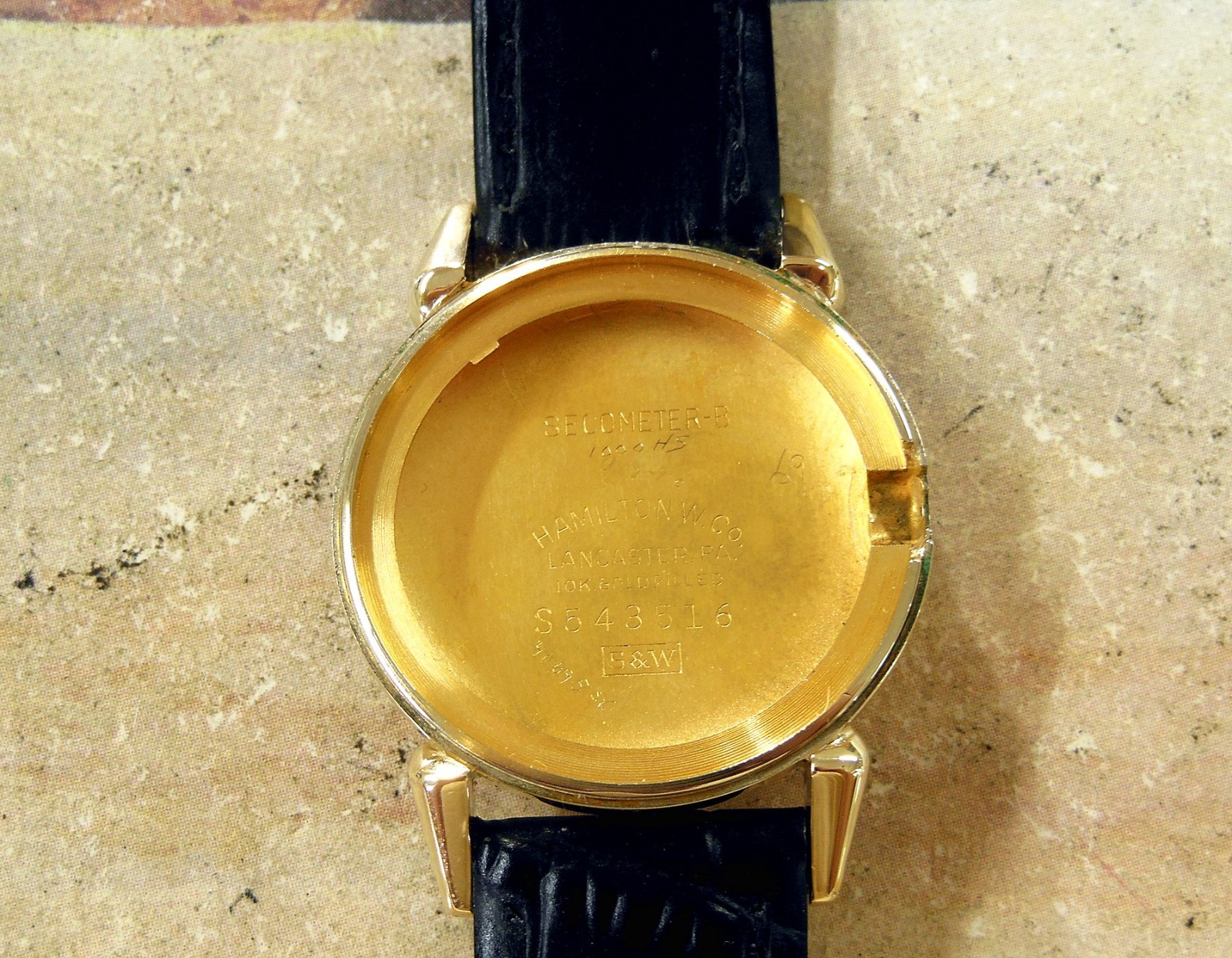 1951 Vintage HAMILTON SECOMETER B, Stunning SILVER Dial, Serviced, warranty