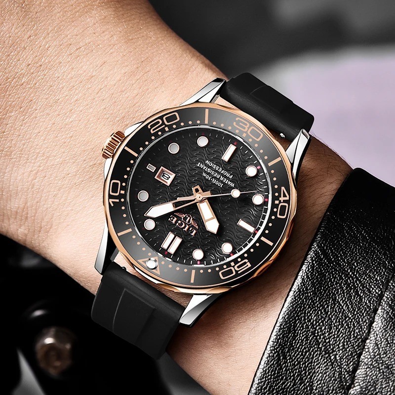 2025 LIGE New Business Mens Watches Top Brand Luxury Dive Watch For Men Waterpro