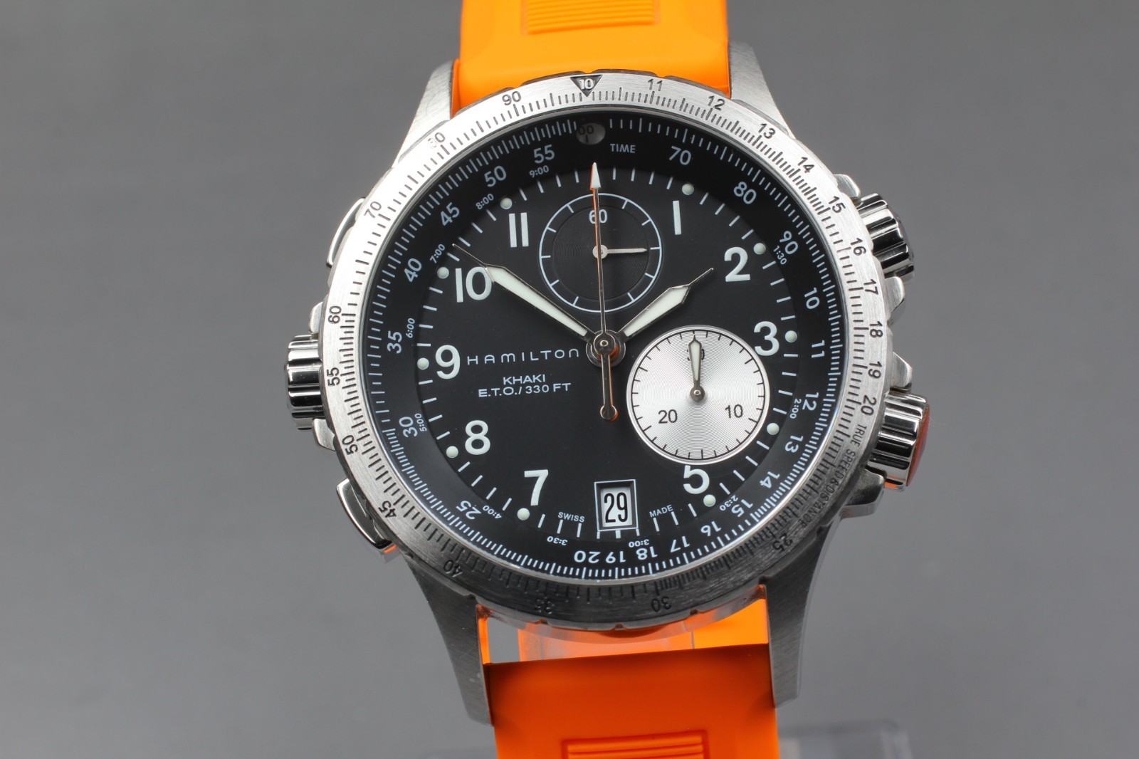 【Near MINT w/ Box】 Hamilton Khaki Aviation H776121 Men’s Black Watch from JAPAN
