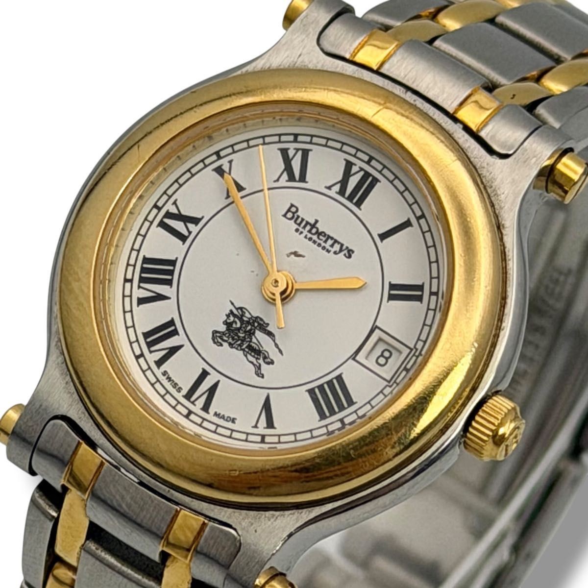 Working Burberry Analog Quartz Women’s Watch White Dial Combination