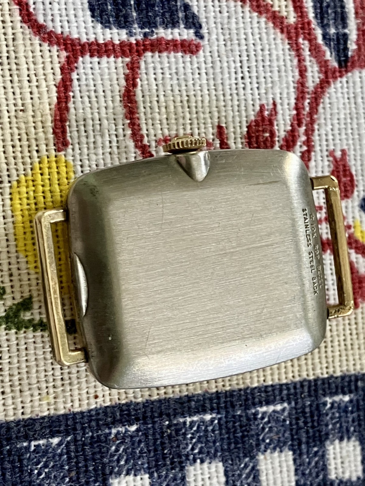 Vintage 70’s Wittnauer Museum Watch Minimalist Unisex Diamond Dial 10K RGP Runs!