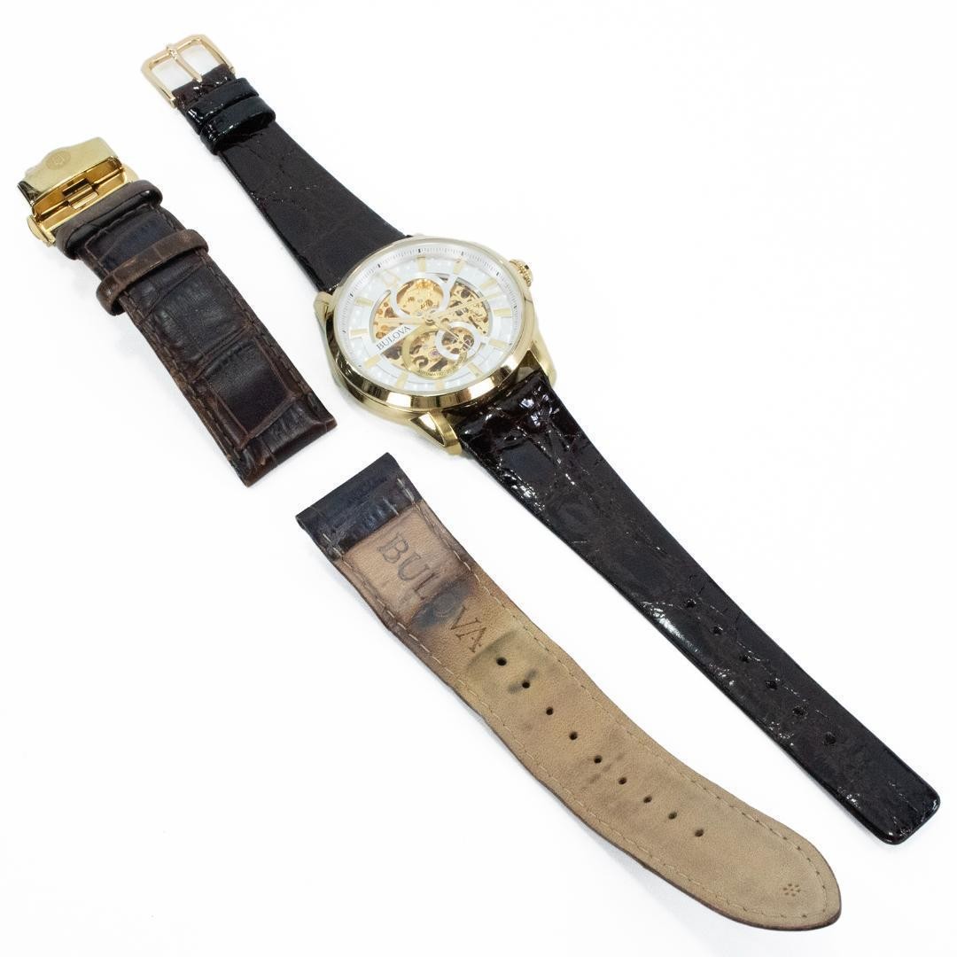 Bulova Wristwatch Automatic Men s Classic Sutton Skeleton Transparent Back