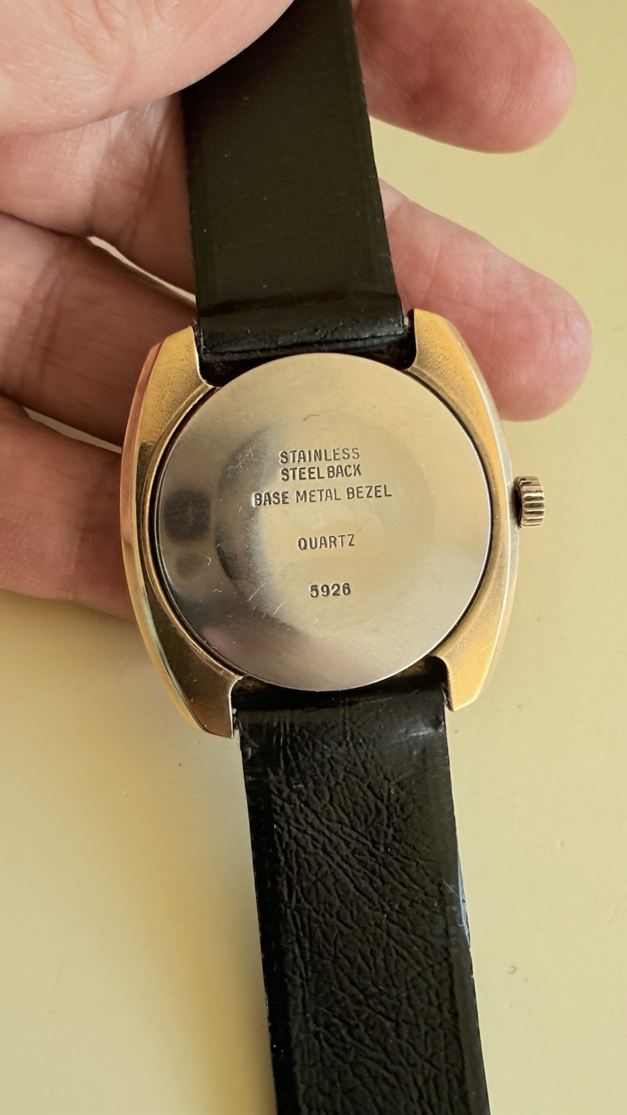 SWISS BOLERO Gold Plate President Saddam Hussein Iraq Watch 36m Quartz R170