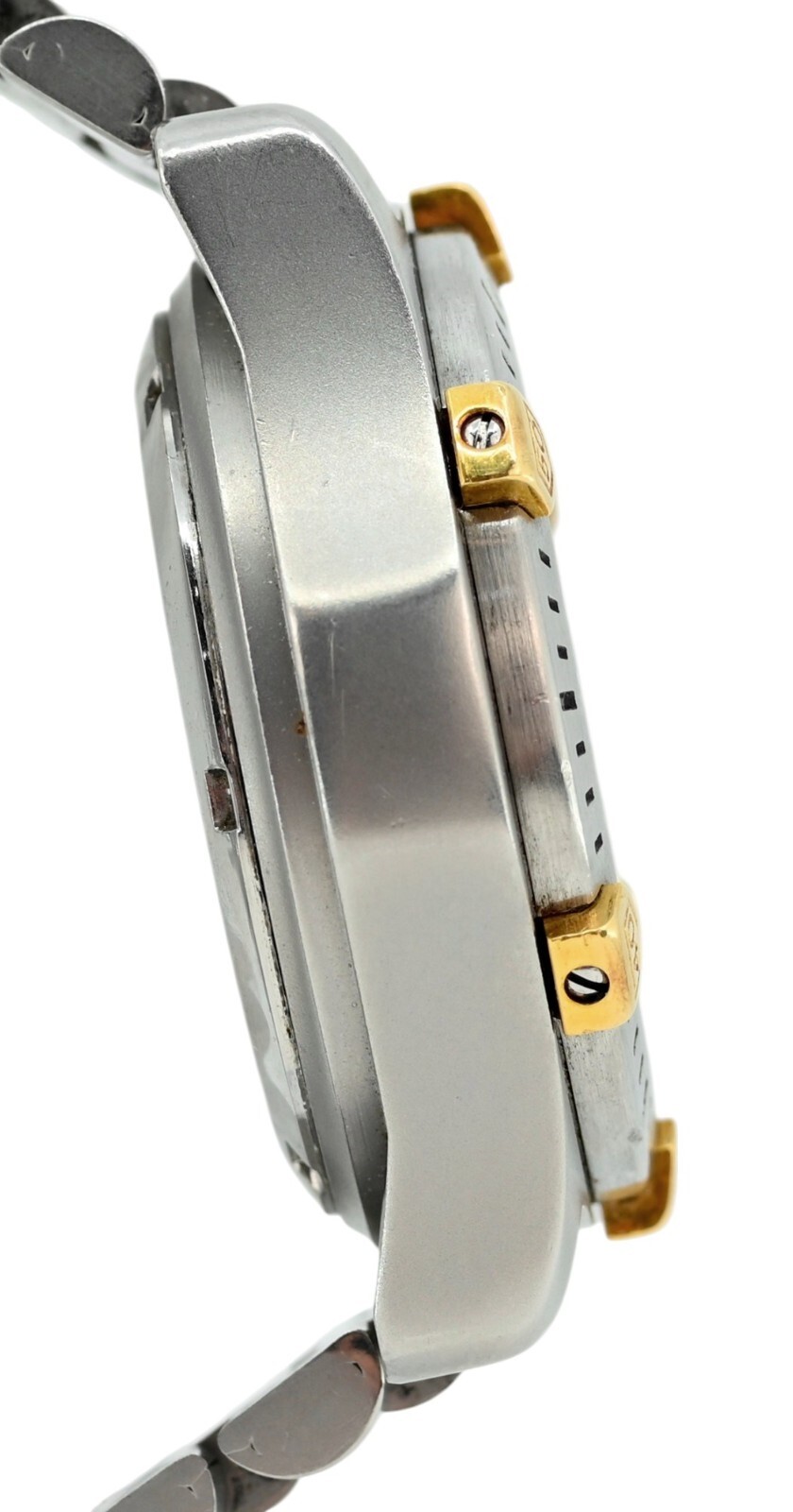 Tag Heuer 38mm Men’s 2000 Series Automatic White Dial Two-Tone Watch 165.806!