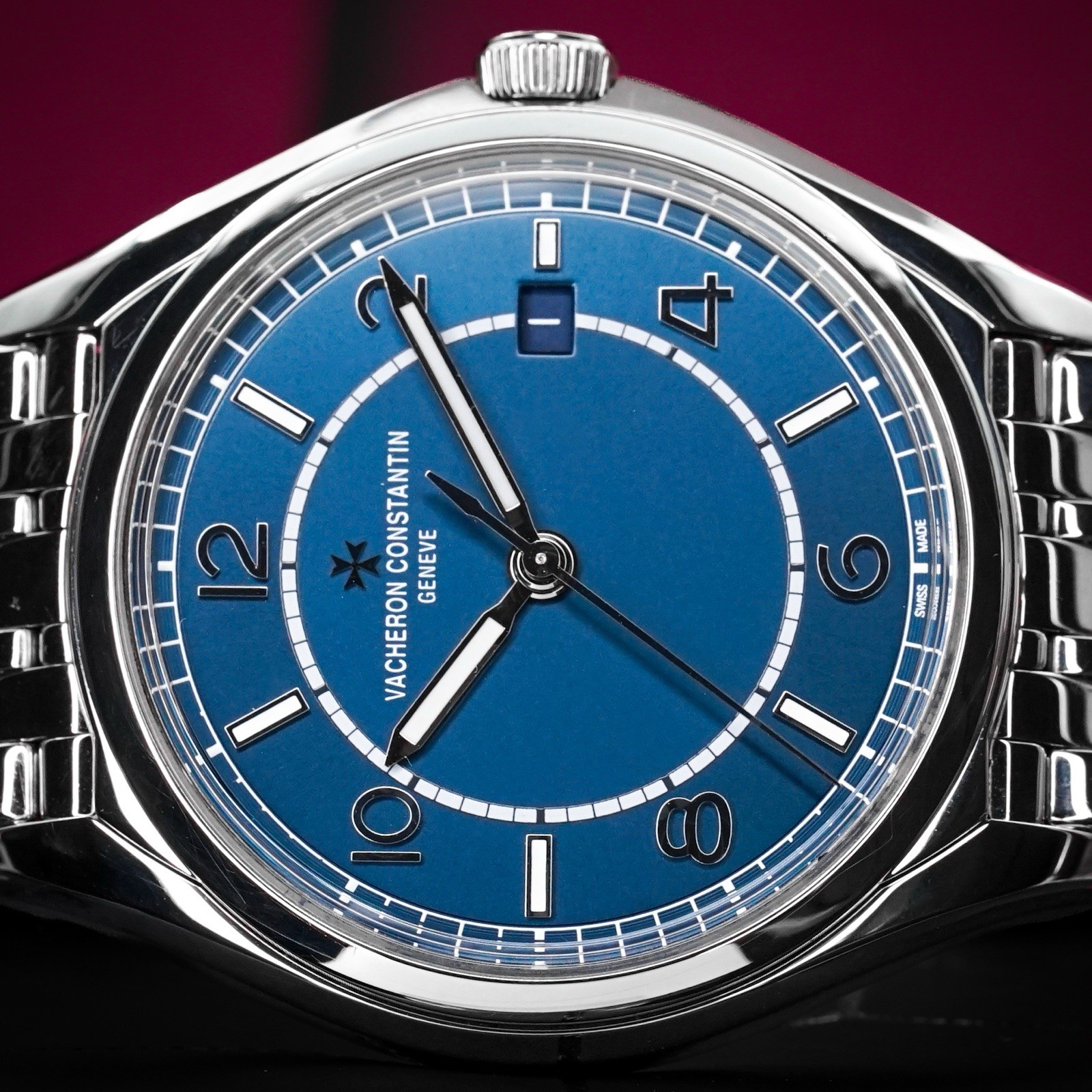 Vacheron Constantin Fiftysix Blue Stainless Steel Full Set 4600E / 110A-B487