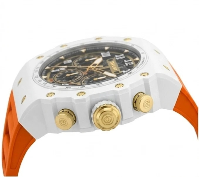 Invicta Racing Vaulthan 69651 Skeleton Chronograph Men’s 44mm White Orange